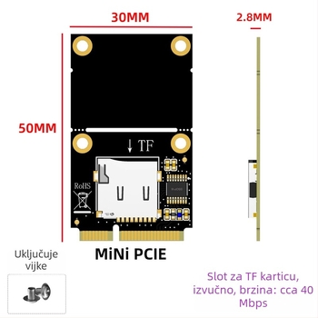Adapter kartica – Mini PCIe na Micro SD, BZHS, sučelje: Drugo