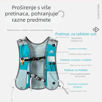Unisex ruksak s hidriranjem za cross-country trčanje, planinarenje i alpinizam