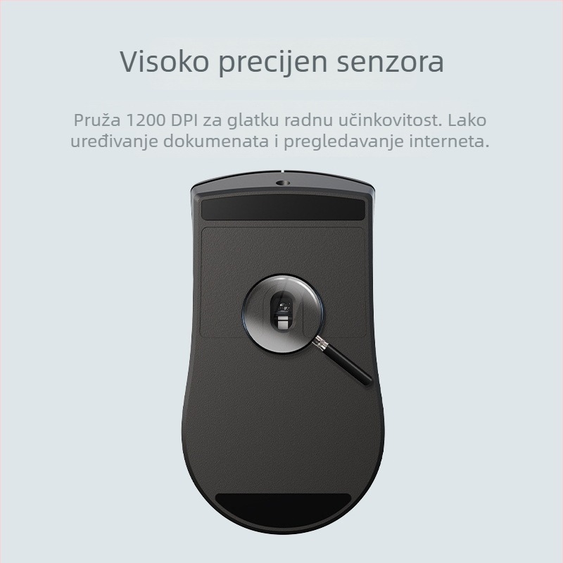 Lenovo Kn210 bežični set tipkovnice i miša – ergonomski dizajn, Bluetooth tipkovnica i Bluetooth miša, 1200 DPI