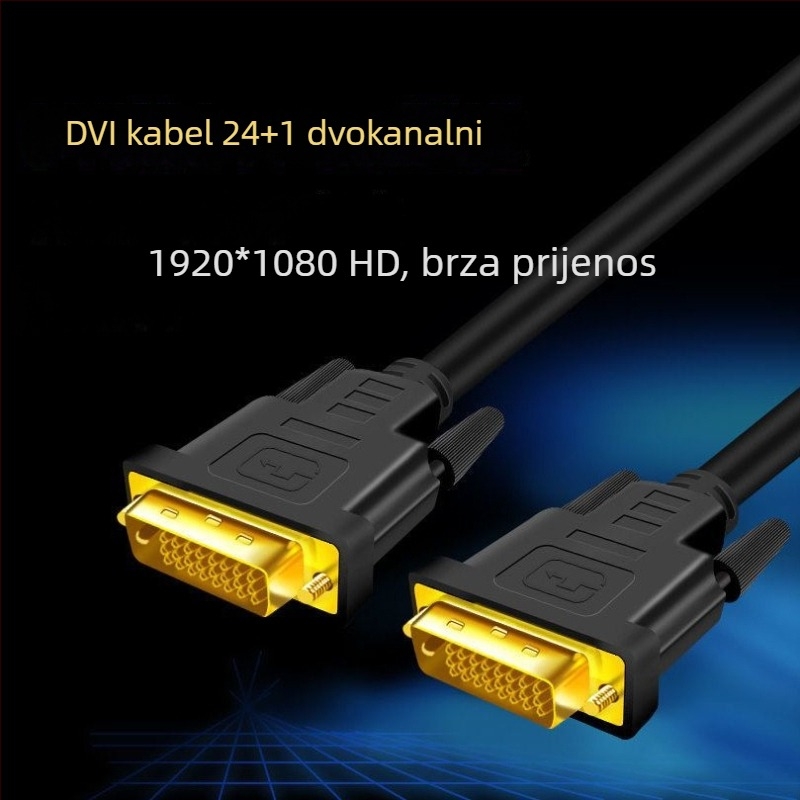 DVI-D adapter kabel za PC monitor, 24+1 pinova, DVI sučelje