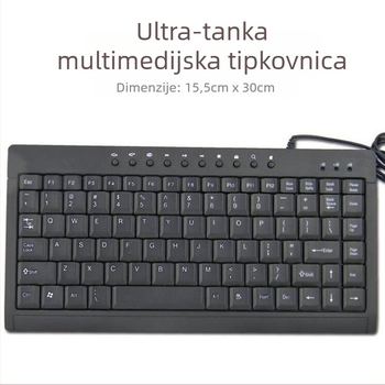 L-100 laptop tipkovnica, 88 tipki, žična, metalno kućište