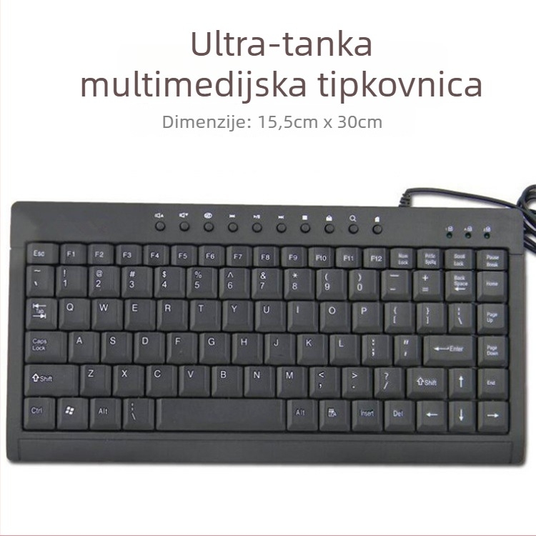 L-100 laptop tipkovnica, 88 tipki, žična, metalno kućište