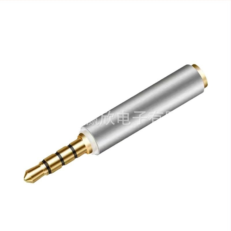 3,5 mm muški–ženski audio adapter za mobilne telefone, okrugli 4-žilni konektor, pogodan za prijenos uživo zvuka