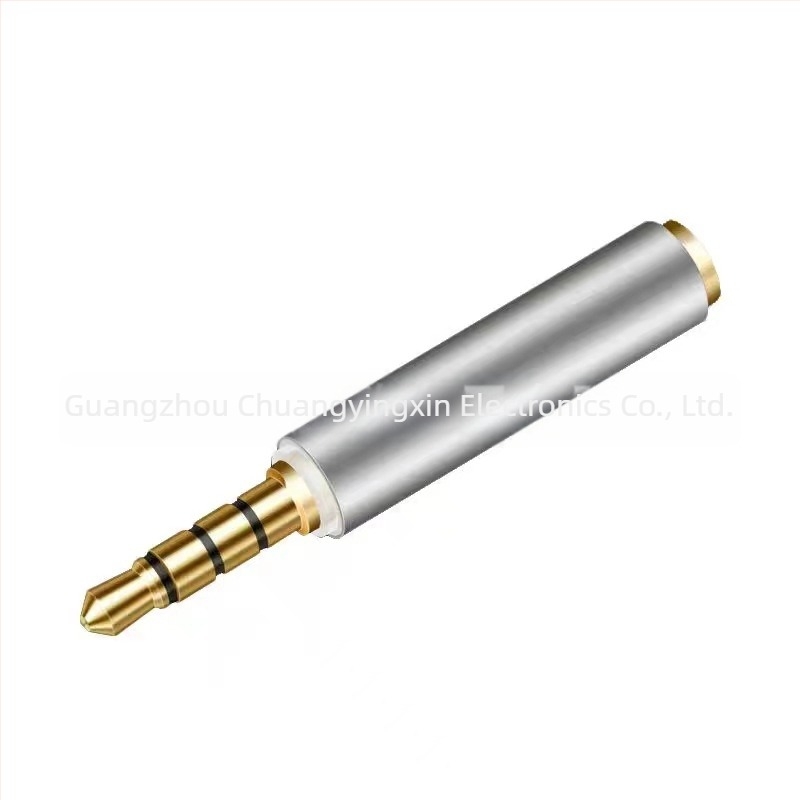 3,5 mm muški–ženski audio adapter za mobilne telefone, okrugli 4-žilni konektor, pogodan za prijenos uživo zvuka