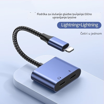 Sorry AA iPhone slušni adapter 1 na 2, audio splitter