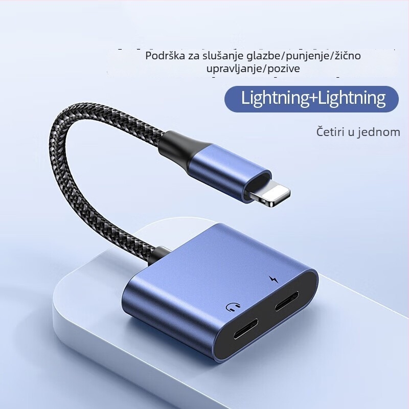 Sorry AA iPhone slušni adapter 1 na 2, audio splitter