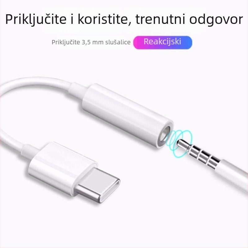 TPC adapter kabel za slušalice, univerzalan za sve TPC portove za slušalice, licencirana privatna oznaka