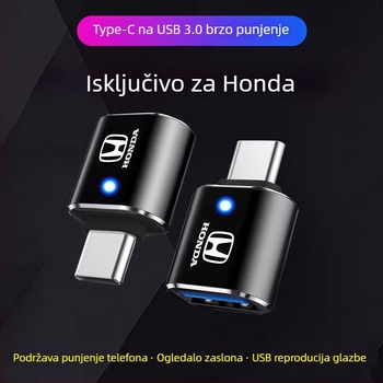Kabel USB Type-C na USB za punjenje u automobilu, kompatibilan s Honda UR-V, Lingpai i HR-V.