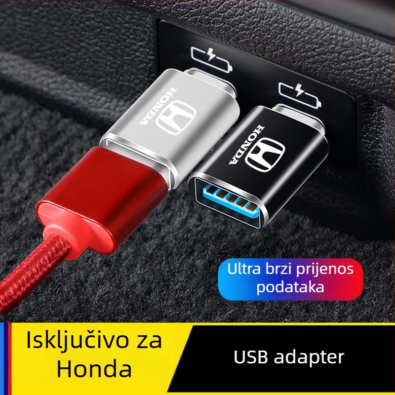 Kabel USB Type-C na USB za punjenje u automobilu, kompatibilan s Honda UR-V, Lingpai i HR-V.