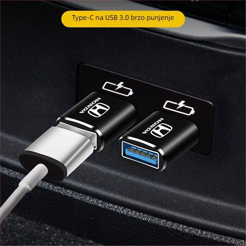 Kabel USB Type-C na USB za punjenje u automobilu, kompatibilan s Honda UR-V, Lingpai i HR-V.