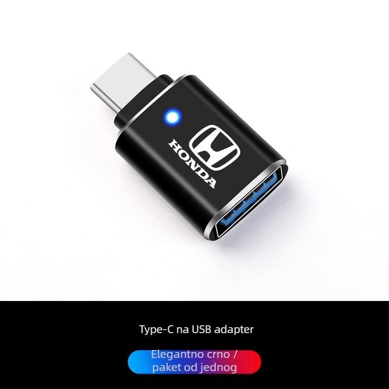 Kabel USB Type-C na USB za punjenje u automobilu, kompatibilan s Honda UR-V, Lingpai i HR-V.