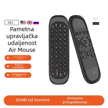 Bežična Bluetooth tipkovnica s Air Mouse daljinskim upravljačem – Dvostruki režim (Bluetooth i 2.4G), USB sučelje, doseg 10 m, 1000dpi, glasovno upravljanje