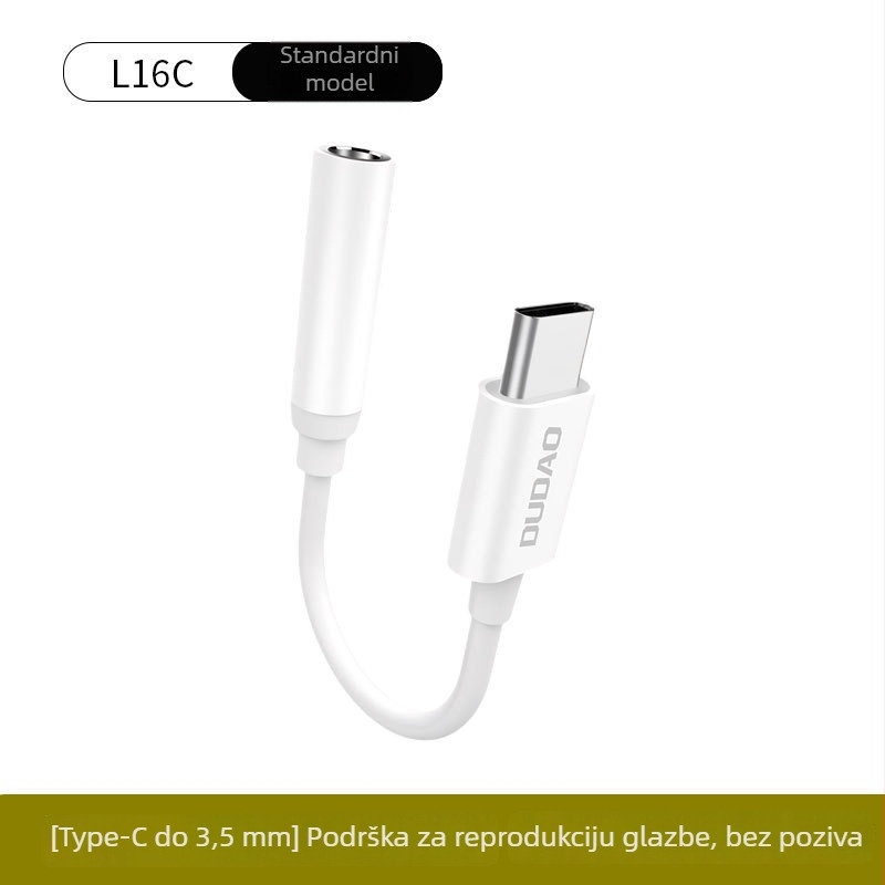 Unique L16C Type-C na 3,5 mm audio pretvarač kabel