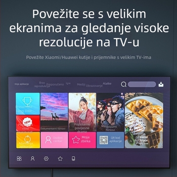 HDMI kabel 2.0 s podrškom za 4K i 3D, pozlaćeni kontakti, bakreni vodiči za set-top box, projektor ili monitor