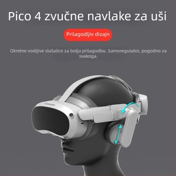 Pico 4 Ultra zvučne prijenosne jastučiće za VR slušalice – kanal protiv smetnji