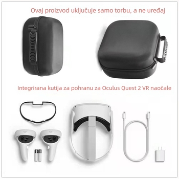 Torba za skladištenje VR headseta VR002, OEM obrada, kompatibilno s Oculus Quest 2, OPP pakiranje