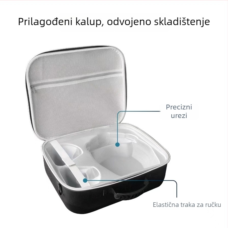 PS VR2 torbica za pohranu s EVA zaštitom, crossbody dizajn, vanjska Oxford tkanina, kompatibilna s PS VR2 headsetom i kontrolerima, GP512