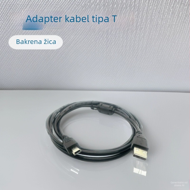 Mini USB kabel za podatke, USB s 5 pinova, adapter kabel s T-tip portom za uređaje za snimanje