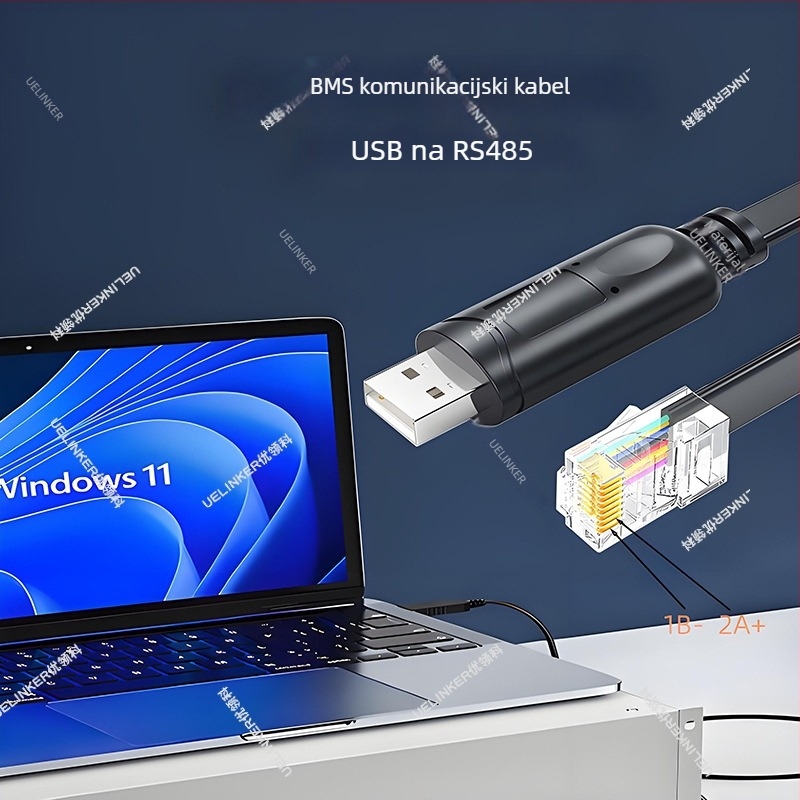 RS485 USB RJ45 RJ12 serijski kabel za nadzor litijskih baterija u BMS sustavima pohrane energije