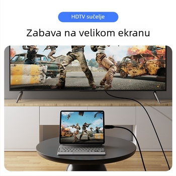 Type-C na HDMI adapter za prijenos videa i zvuka; kućište od aluminijske legure; kompatibilan s Windowsom, Androidom i Mac OS.