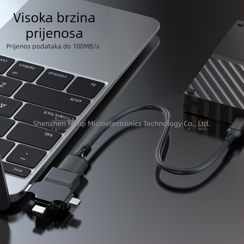 OTG USB-C adapter – 3-u 1 višenamjenski Type-C adapter za Apple i Android, Model M10, cinkova legura