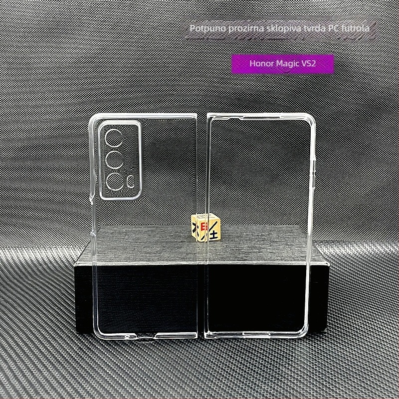 Prozirni PC kućište za Honor Magic VS2, lagano i tanko, kompatibilno s preklopnim zaslonom, otporno na padove, otporan na otiske prstiju, visoka jasnoća