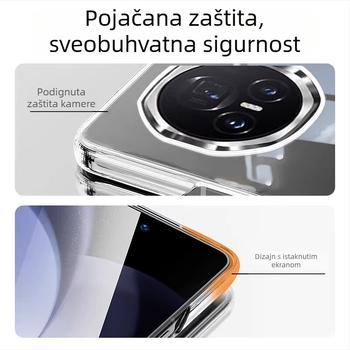 Futrola za HONOR MagicV5 s sklopnim dizajnom, PC materijal, elektroplatinirana završna obrada, zaštita od padova