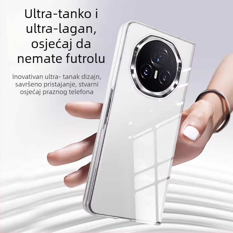 Futrola za HONOR MagicV5 s sklopnim dizajnom, PC materijal, elektroplatinirana završna obrada, zaštita od padova