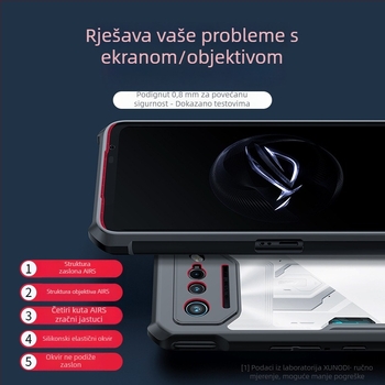 xundd kućište za ASUS ROG Phone 8 – potpuno zaštita uz zračni jastuk, otporno na padove, stražnji poklopac, TPU + akril, minimalistički dizajn, injekcijskim oblikovanjem