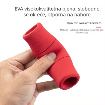 ROCKBROS Navlaka za ručicu upravljača bicikla s spužvom, EVA + aluminijski dvostruki prsten za zaključavanje, protuklizno, apsorpcija udara – MTB pribor