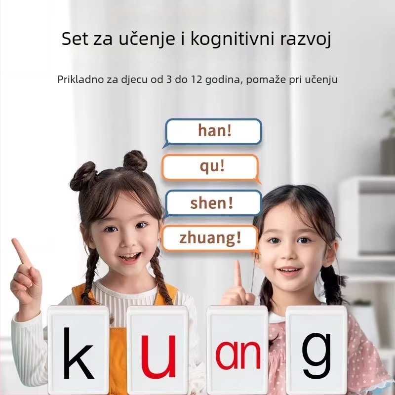 Emoji paket s Pinyin Mahjong slovima i društvena igra s karticama za spajanje za djecu – plastična puzzle, porijeklo Chenghai, uzrast 7–14, intelektualni razvoj