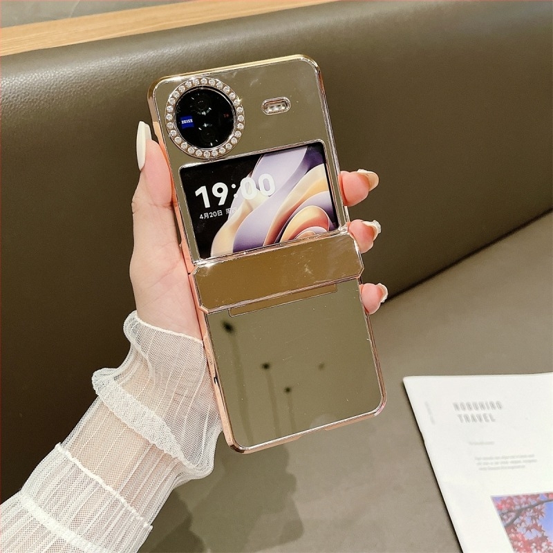 Kućište Vivo X Flip s preklopnim zaslonom i ogledalom – Materijal: PC Leather, Proces: injekcijsko prešanje, Zaštita od udara, Otporan na habanje, Otporan na otiske prstiju