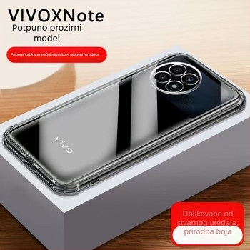 Prozirno silikon zaštitno kućište za vivo X Note s ojačanim zračnim jastucima na četiri kuta