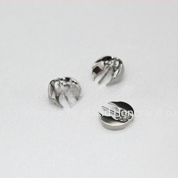 Naušnice - ASTM F-136 titanij spoj, s dragim kamenjem, U-oblik geometrijski dizajn, Titanium brocade