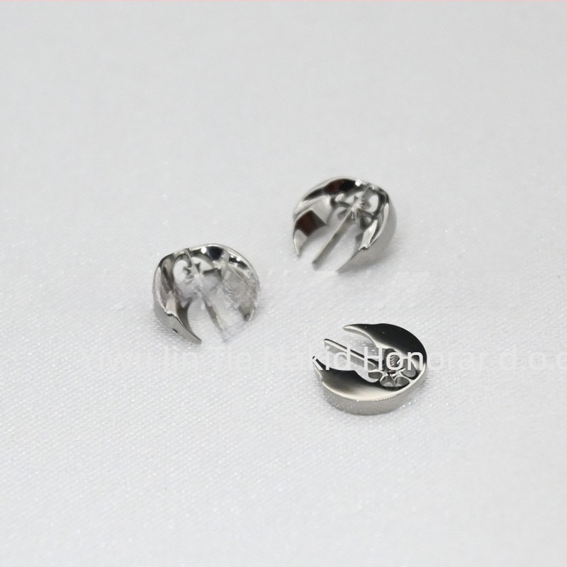 Naušnice - ASTM F-136 titanij spoj, s dragim kamenjem, U-oblik geometrijski dizajn, Titanium brocade