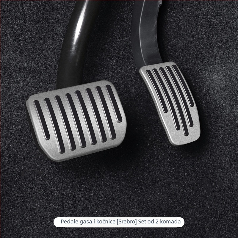 Pokrov zaštite od aluminijske legure za papučice gasa i kočnice za Tesla Model 3/Y, 2019–2023, automatski mjenjač