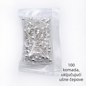 Naušnice za piercing s postrebranim premazom, nehrđajući čavao, stil životinja/zodijak, naušnice