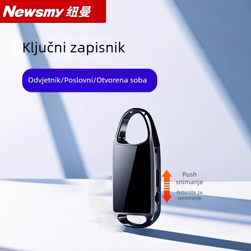 Newman H8 Prijenosni profesionalni diktofon s HD redukcijom šuma za sastanke — MP3, 25 h snimanja, USB 2.0, kućište od cinkove legure