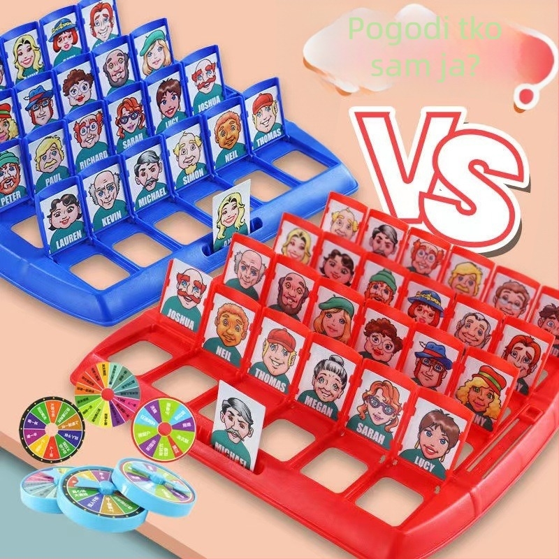 Guess Who I Am - Obiteljska logička društvena igra s puzzleom i interakcijom roditelj-dijete, za uzrast 4-14