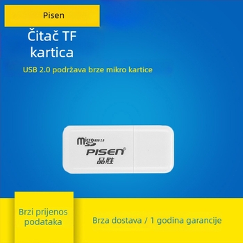 Pisen TF čitač kart USB 2.0 – Micro SD/TF kartice, kompatibilan Windows 7