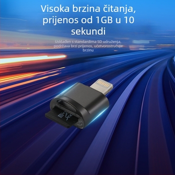 TF čitač kartica USB-C za Apple uređaje – SD/TF kartice podržane, vanjski prijenosni čitač, model 015, USB 2.0