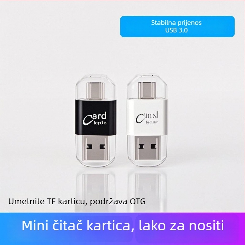 USB 2.0 OTG čitač kartica za TF kartice i druge memorijske kartice