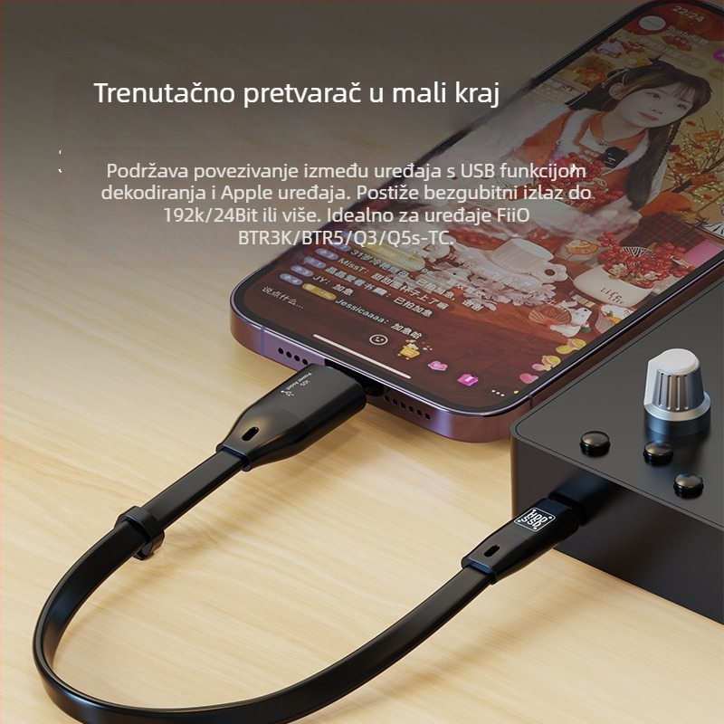 SYRUI SY-187 OTG adapter Lightning–Type-C za iPhone, audio sučelje i čitač USB diska/kartice
