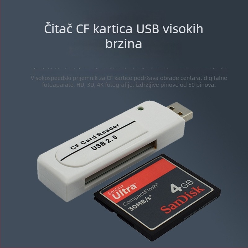 CF čitač kart USB 2.0 — Model C201, Vanjska instalacija, Podrška CF karticama, Vatrootporan kućište
