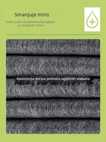 Podloga za mokrenje pasa i mačaka, debela, s deodorirajućim bambusovim ugljem, upijajući toaletni podmetač za ljubimce