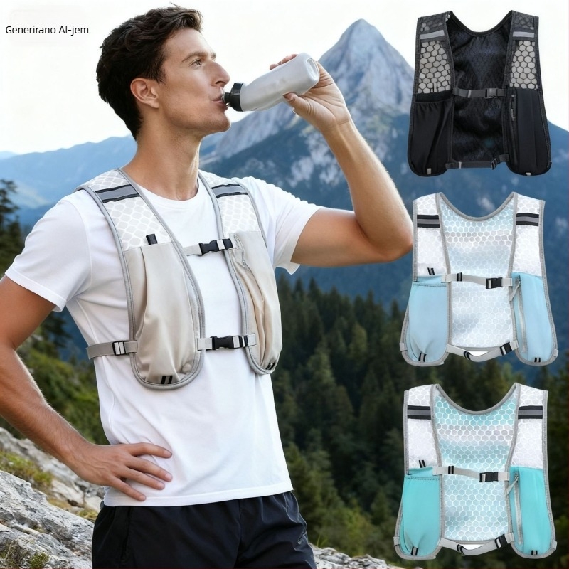 Planinski ruksak s reflektirajućim trakama – prozračan, vodootporan, ultralak, džep za bocu i mobitel