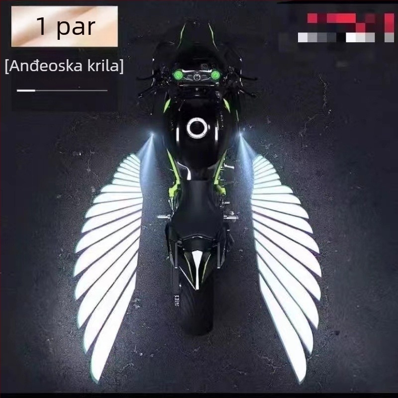 New sanlian Moto Anđeoska krila s LED dobrodošlicom, aluminijska legura, nožni pedal, 9-60V, 3.8A