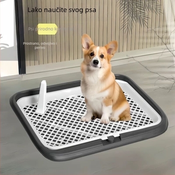 Plastično kućno WC za pse – dvostruki sloj, protiv prskanja urina, protiv gazenja, za štence, kućna upotreba