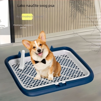 Plastično kućno WC za pse – dvostruki sloj, protiv prskanja urina, protiv gazenja, za štence, kućna upotreba