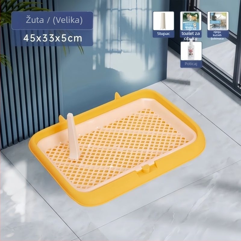 Plastično kućno WC za pse – dvostruki sloj, protiv prskanja urina, protiv gazenja, za štence, kućna upotreba